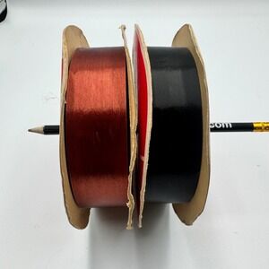 Vintage 3M Sasheen Ribbon Lot Brown 21 Black 22 1.25 Inch